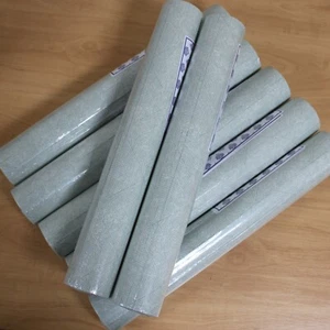 7 Rolls Green Geometric Wallpaper Glitter Textured Slightly Imperfect Bedroom - Picture 1 of 9