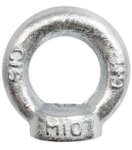 2x Ringmutter M10 Ringmuttern Ösenmutter Augmutter Transportöse Kranösen - Bild 1 von 4