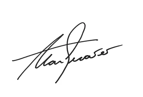 Alan Shearer HAND SIGNED 6x4 White Card NEWCASTLE BLACKBURN *In Person* COA Cover
