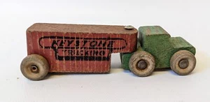 RARE Keystone 4" Wooden Toy Truck & Trailer. Wartime or pre-war - Picture 1 of 2