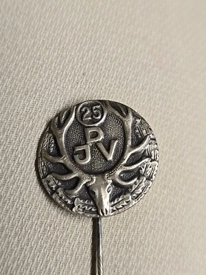 Alte Anstecknadel 25 Jahre Mitgliedschaft Deutscher Jagd Verband 800er AG (200) - Bild 1 von 4