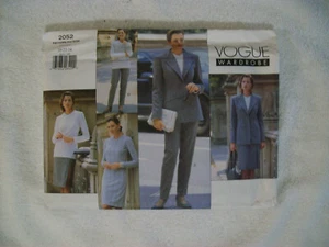 Vogue Armario Costura Patrón 2052 Misses Chaqueta Vestido Top Falda + 20-22-24 NUEVO - Imagen 1 de 1