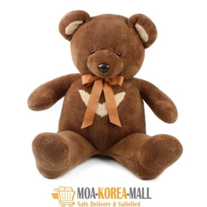 Peluche ours noir asiatique marron chocolat 55 pouces peluche poupée fabriquée en Corée - Photo 1 sur 11