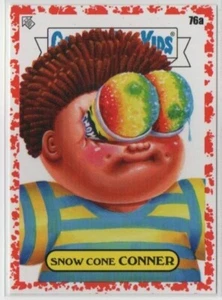 Topps Garbage Pail Kids Food Fight 2021 Snow Cone Conner 76a Saucy Red /75 SP - Picture 1 of 2