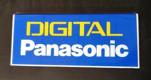 PANASONIC DIGITAL Vintage Shop Display Sign Plastic Blue White 34.5cm x 16.5cm - Foto 1 di 5