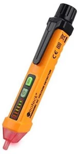  Non-Contact AC Voltage Tester Pen, AC 12-1000V, LED Flashlight, Buzzer Yellow - Picture 1 of 7