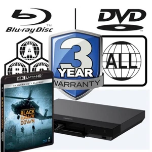 Sony Blu-ray Player UBP-X700 All Zone Code Free MultiRegion 4K Black Hawk Down - Picture 1 of 8