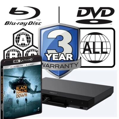 Sony Blu-ray Player UBP-X700 All Zone Code Free MultiRegion 4K Black Hawk Down - Bild 1 von 4