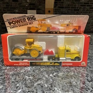 Earth Shaker POWER RIG Diecast Tractor Trailer & Compactor By Zee Toys 1982 wBox - Picture 1 of 17