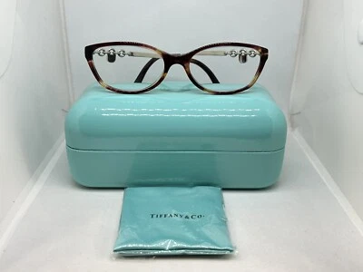 Tiffany & Co. TF2063 8081 ~ Marco de gafas Habana violeta / plateado ~ 52-16 135 Foto 1 de 4