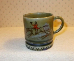 Mini Irish Porcelain Coffee Cup/Mug Fox Hunt with Horse Dogs Made in Ireland - Picture 1 of 7