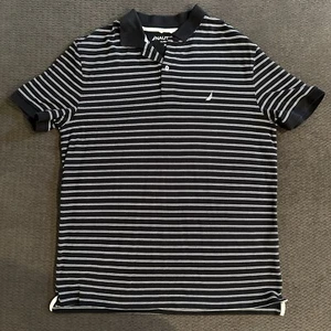 Polo uomo Nautica vestibilità classica manica corta nera a righe taglia XL - Foto 1 di 6