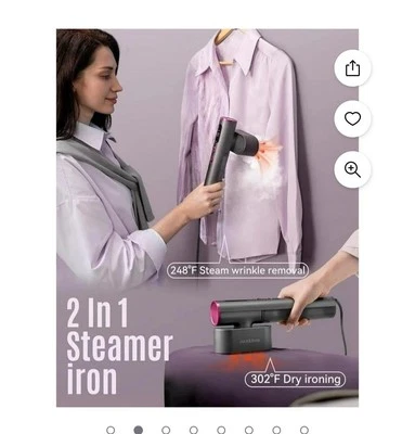 Vaporizador de viaje Jack & Rose para ropa, vaporizador portátil 100-240 V Foto 1 de 4