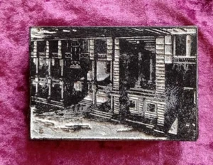 Ancienne plaque d'imprimerie | Bon état - Picture 1 of 2