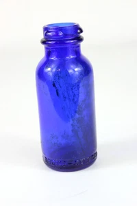 Bromo Seltzer bottiglia blu cobalto Emerson Drug Co. - Foto 1 di 4