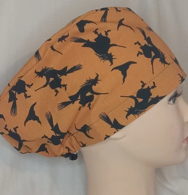 Euro Style, Halloween Scrub Cap, Adjustable Elastic & Cord Lock. - Image 1 of 3