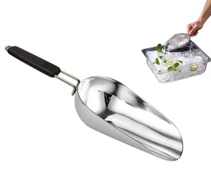 Stainless Steel 6 Ounce Ice Scoop With Good Grip Handle - Kitchen, Freezer, D... - Picture 1 of 5