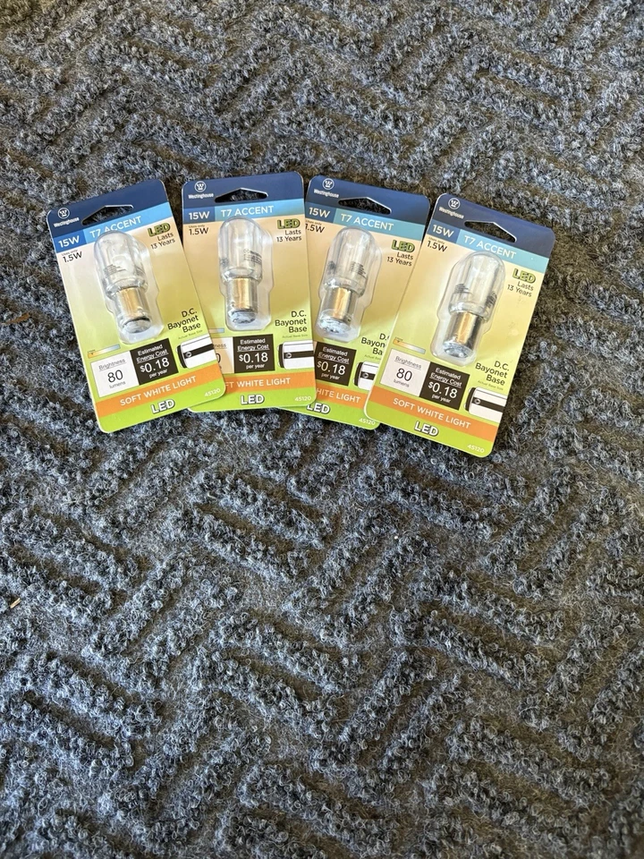 T7 accent LED 1.5 watt lamp, intermediate base, soft white NIB 4 Together In One - Image 1 of 1
