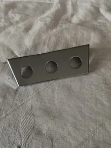 CHROME DASH PANEL 3 SWITCH CLASSIC Mini Cooper FORD Escort Rally - Picture 1 of 3