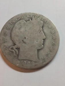 silver coin 1909 Barbra Half Dollar 90%Silver Coin  - Picture 1 of 3
