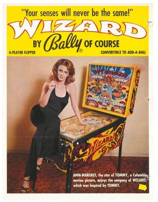 Wizard Pinball by Bally Flyer / Brochure / Ad - Hard to Find - Image 1 of 2