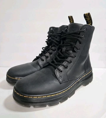 Botas Dr. Martens Peines Cuero Negras Para Mujer 10 Para Hombre 9 MUY LIMPIAS Sin Usar Foto 1 de 4