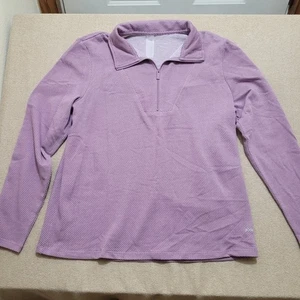 Zuda Damen Reg. Langarm Viertel Reißverschluss Pullover Oberteil Medium Size - Bild 1 von 6