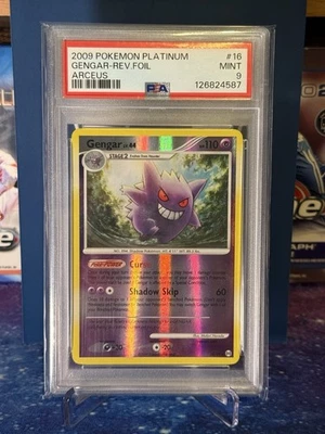Pokemon Platinum Gengar Arceus Reverse Holo Rare #16 PSA9 Near Mint None Higher - Image 1 of 2