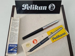 Penna stilografica PELIKAN Pelikano EXPORT modello 3 "F" stilografica scuola nera 1969 - Foto 1 di 5