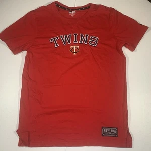 Nuova Era Minnesota Twins Camicia Uomo Media Rossa Manica Corta MLB Baseball - Foto 1 di 7