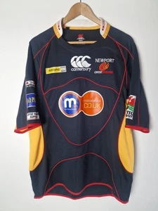 Retro Newport Gwent Dragons Rugby Shirt Canterbury Mens XL - Picture 1 of 7