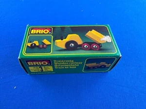 Brio Dumper mit randlosen Rädern #33385 (1984) / Holzeisenbahn RAR! Neu im Karton - Bild 1 von 9