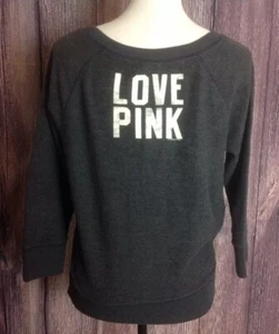 Victoria's Secret Sudadera Rosa Talla XS 3/4 Mangas 3/4 Gris Pullover Camisa Prenda para el torso - Imagen 1 de 5