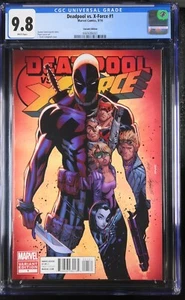 Deadpool vs. X-Force #1 2014 CGC 9.8 NM/MT J. Scott Campbell 1:25 Variant - Picture 1 of 2