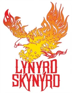 Tin Signs Lynyrd Skynyrd Eagle Fire Flames Classic Rock 70s Music Band Wall Art - Picture 1 of 1