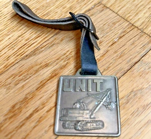 Vintage UNIT CRANE & SHOVEL Corp. Watch Fob MILWAUKEE WISCONSIN - Picture 1 of 4
