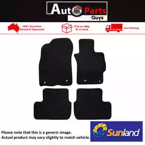 Black Floor Mats 4 Piece For Holden Commodore ZB 2017 2018 2019 2020 2021* - Picture 1 of 2