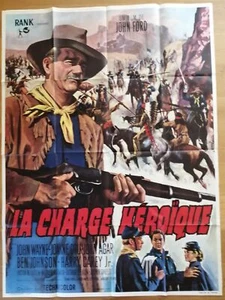 CHARGE HEROÏQUE john wayne ford affiche cinema originale 160x120 western R63 - Picture 1 of 1