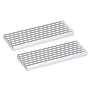 2 Pack M.2 SSD Kühlkörper Kühler mit Pad Legierung für Laptop 70x22x6mm Weiß - Bild 1 von 5