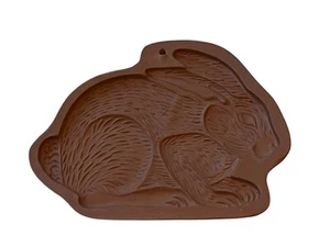1989 Hartstone Pottery Bunny Rabbit Hare Cookie Mold 8.5" Stoneware NOS - Picture 1 of 9