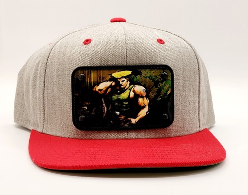 Guile Street Fighter 2, Capcom,Hat, Metal Patch, Decky, Flat Bill ...