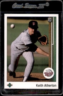 1989 Upper Deck #599 Keith Atherton Minnesota Twins - Nice Card! - Image 1 of 2