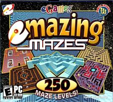 eMazing Mazes Pc New Sealed XP 250 Maze Levels 2D and 3D Cubes Marble Arcade