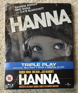Hanna (2011) Blu Ray & DVD Steelbook Brand New & Sealed UK Edition - Picture 1 of 6
