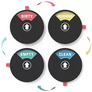 Dishwasher Soft Magnet Clean Dirty Sign Clean Dirty Running Empty Magnet - Picture 1 of 7