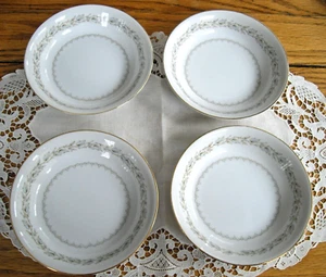 Vintage Empress China CHATEAU 5 1/2" Fruit Bowls ~ Set of 4 ~ - Picture 1 of 5