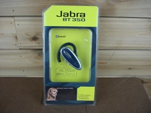 Jabra BT350 Blue/ Silver Ear Hook Battery Powered Wireless Bluetooth Headset NEW - Picture 1 of 3