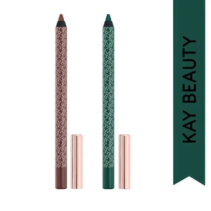 Kay Beauty Shine On Combo - Gel Eye Pencils In Bronze & Green (2 pcs) - Picture 1 of 1