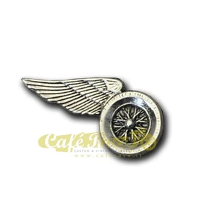 Spilla Ruota Alata cafè racer per giacca motociclista spilla motociclista - Picture 1 of 1