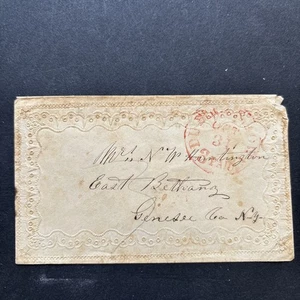 55394 Copertina per francobolli Stati Uniti USA del 1800 senza timbro? Rare buste in miniatura NY SP* - Foto 1 di 2